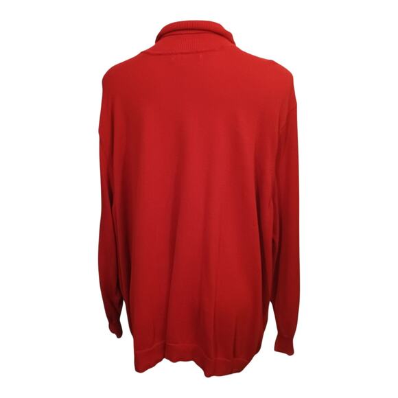 Woman Within Dark Red Turtleneck Sweater Top Plus Size 4X Long Sleeve Cotton - Picture 3 of 9